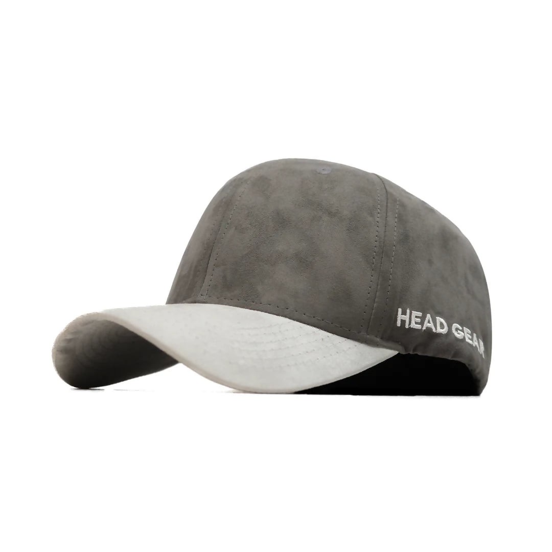 HEAD GEAR GREY WHITE DUAL TONE STRUCTURED CAP